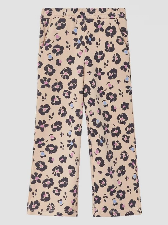 Foto van product Sweatbroek met wijde pijpen en all-over print s.Oliver