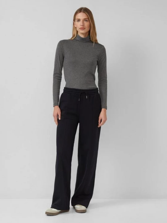 Foto van product Sweatbroek met wijde pijpen en elastische tailleband s.Oliver zwart