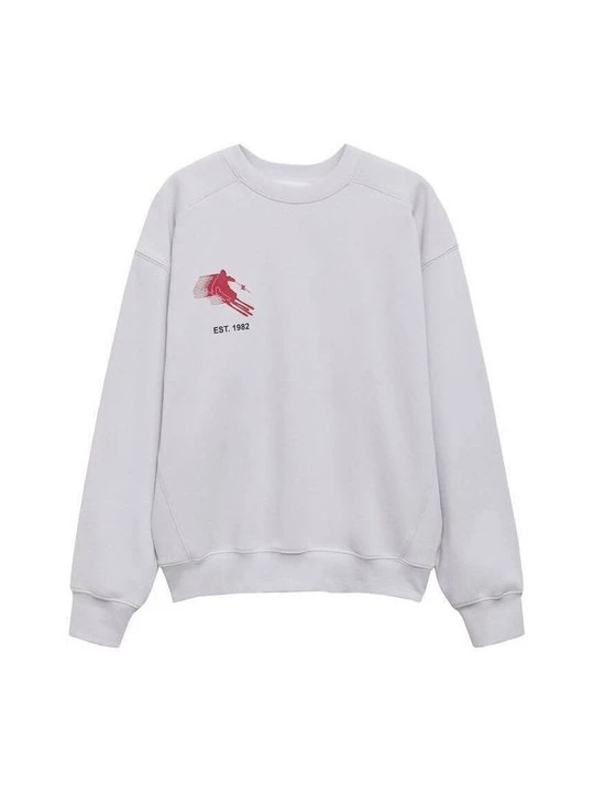 Foto van product Sweater Mango lichtgrijs gemêleerd