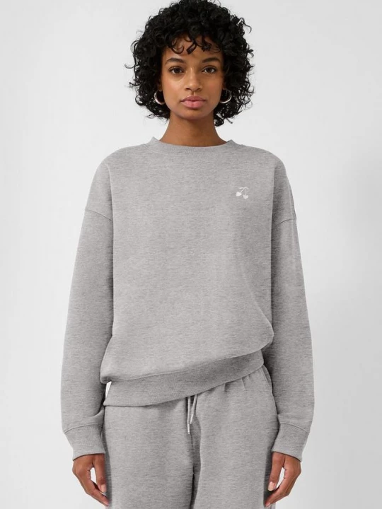 Foto van product Sweater met borduursel QS grijs
