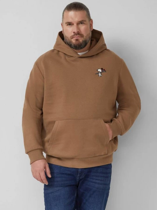 Foto van product Sweater met capuchon en Peanuts®-illustraties s.Oliver bruin