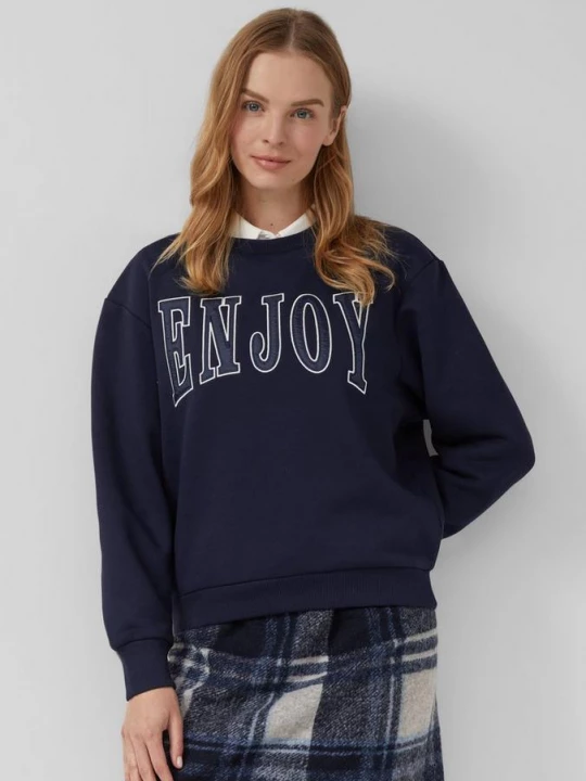 Foto van product Sweater met opdruk s.Oliver blauw