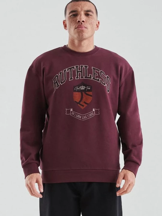 Foto van product Sweater met print QS rood