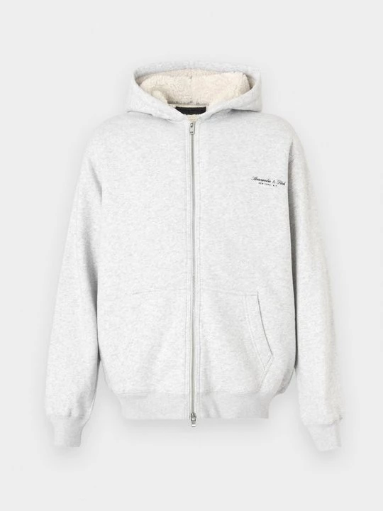 Foto van product Sweater met rits Abercrombie & Fitch grijs