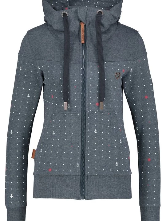 Foto van product Sweater met rits ALIFE & Kickin donkerblauw