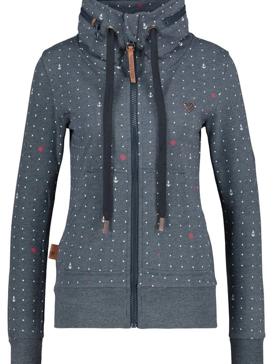 Foto van product Sweater met rits ALIFE & Kickin donkergrijs