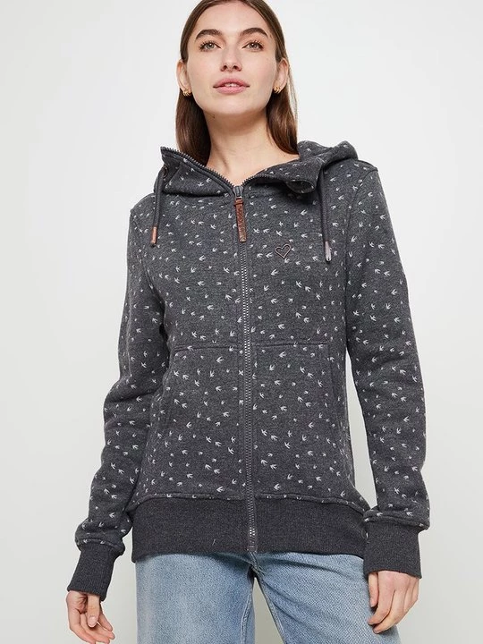 Foto van product Sweater met rits ALIFE & Kickin donkergrijs