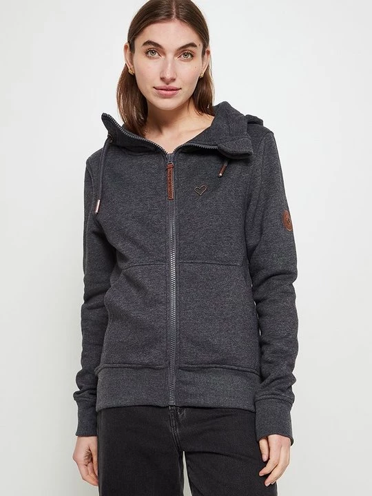 Foto van product Sweater met rits ALIFE & Kickin grijs