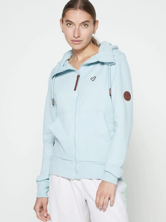 Foto van product Sweater met rits ALIFE & Kickin lichtblauw