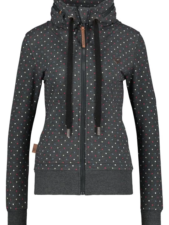 Foto van product Sweater met rits ALIFE & Kickin zwart