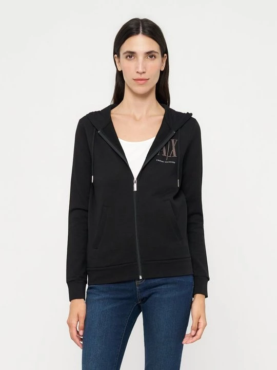 Foto van product Sweater met rits Armani Exchange zwart