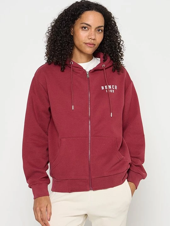 Foto van product Sweater met rits Bench bordeauxrood