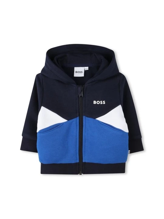 Foto van product Sweater met rits Boss blauw