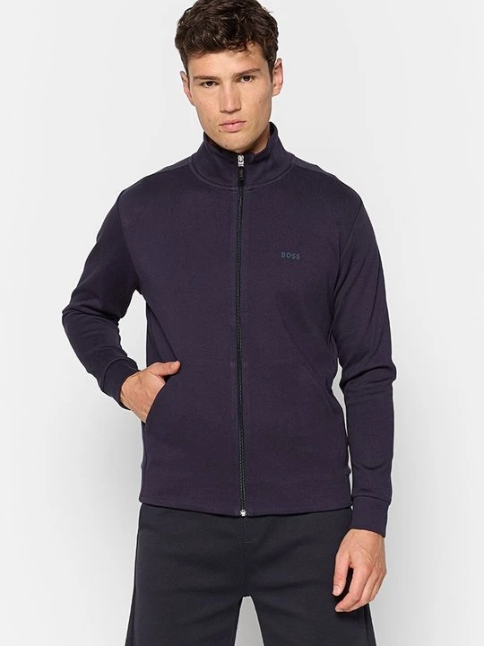 Foto van product Sweater met rits Boss donkerblauw