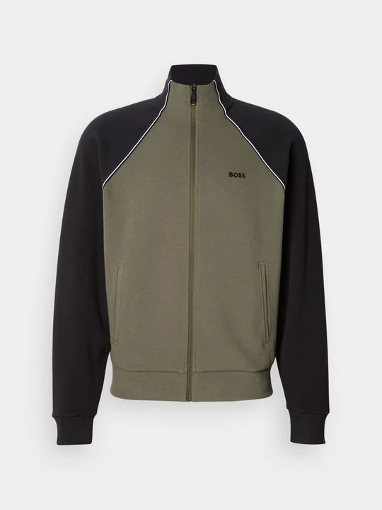 Foto van product Sweater met rits Boss donkergroen