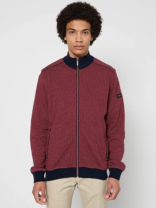 Foto van product Sweater met rits Bugatti rood