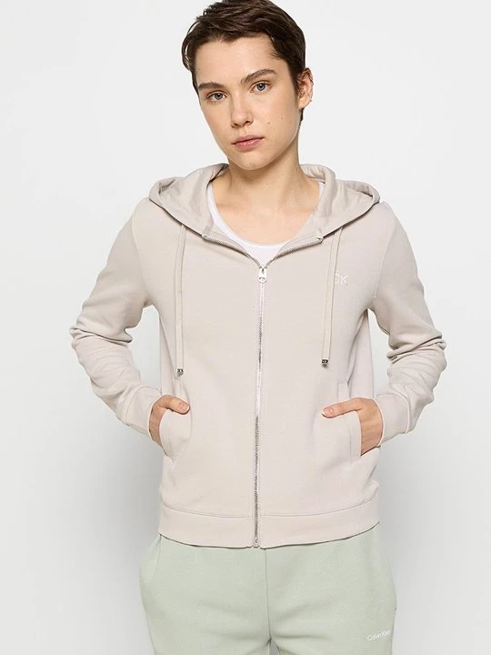 Foto van product Sweater met rits Calvin Klein crème