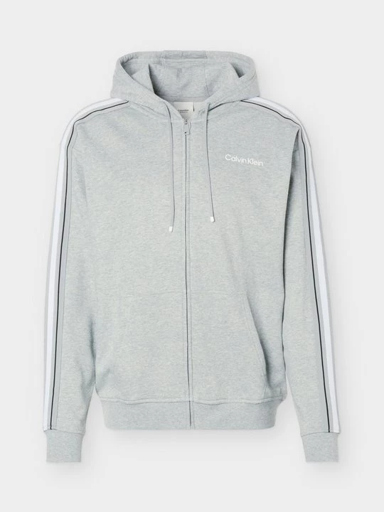 Foto van product Sweater met rits Calvin Klein grijs gemêleerd