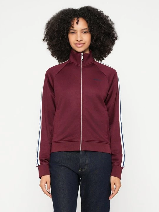 Foto van product Sweater met rits Calvin Klein Jeans bordeauxrood