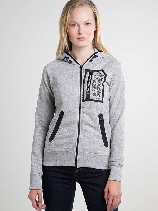 Foto van product Sweater met rits Canadian Peak lichtgrijs