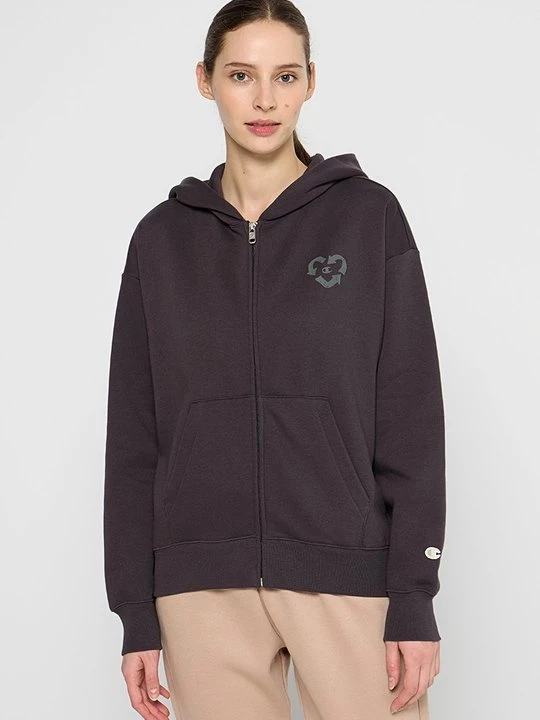 Foto van product Sweater met rits Champion donkerbruin