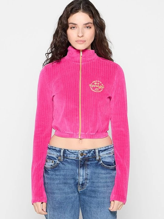 Foto van product Sweater met rits Chiara Ferragni donkerroze