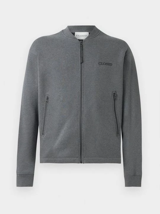 Foto van product Sweater met rits Closed donkergrijs gemêleerd