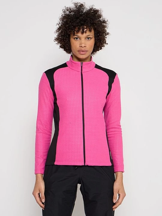 Foto van product Sweater met rits Colmar donkerroze