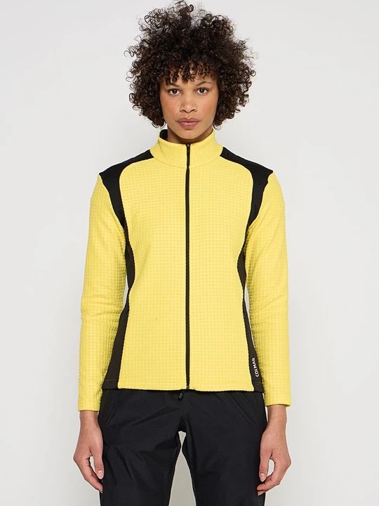 Foto van product Sweater met rits Colmar geel