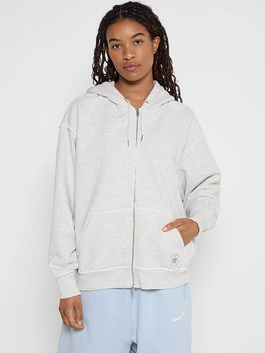 Foto van product Sweater met rits Converse grijs