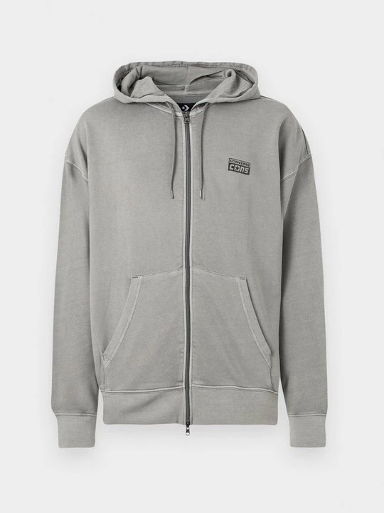 Foto van product Sweater met rits Converse grijs gemêleerd