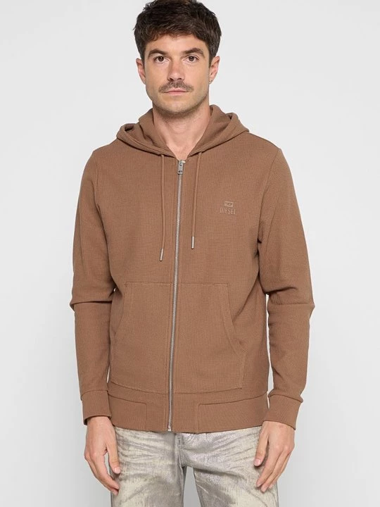 Foto van product Sweater met rits Diesel bruin