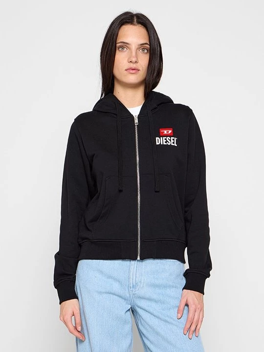 Foto van product Sweater met rits Diesel zwart