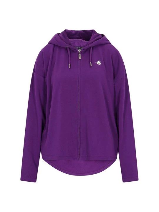 Foto van product Sweater met rits Dreimaster paars