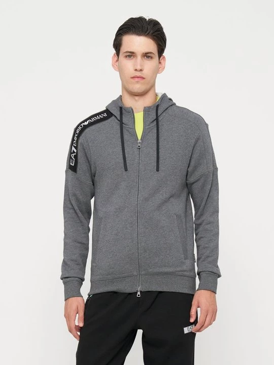 Foto van product Sweater met rits EA7 Emporio Armani donkergrijs