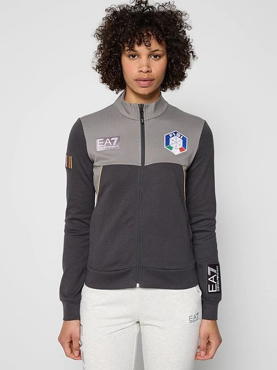 Foto van product Sweater met rits EA7 Emporio Armani donkergrijs