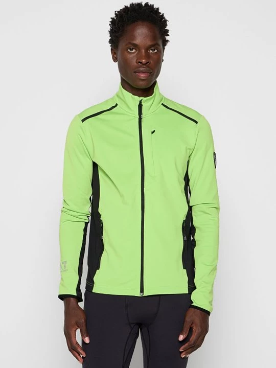 Foto van product Sweater met rits EA7 Emporio Armani neongroen