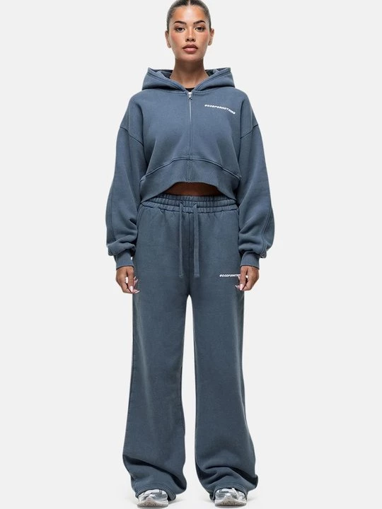 Foto van product Sweater met rits Good For Nothing blauw