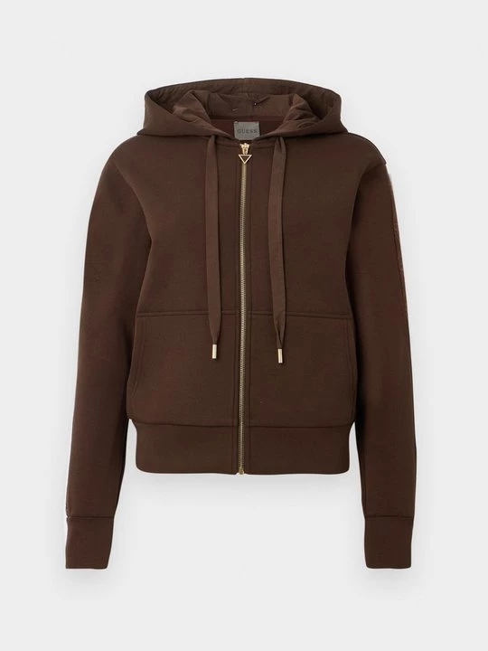 Foto van product Sweater met rits Guess bruin