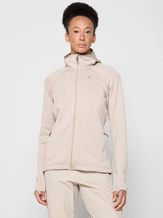 Foto van product Sweater met rits Haglöfs beige mêleerd