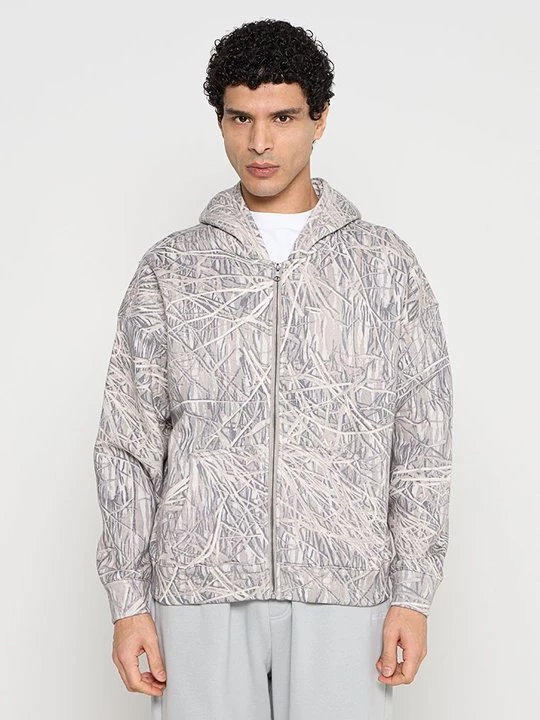 Foto van product Sweater met rits Hollister Co. lichtgrijs