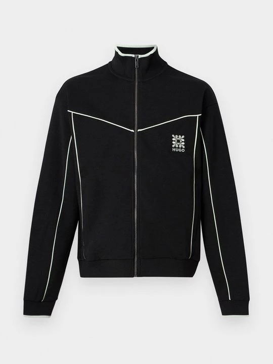 Foto van product Sweater met rits Hugo zwart