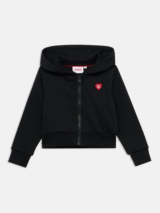 Foto van product Sweater met rits Hugo zwart