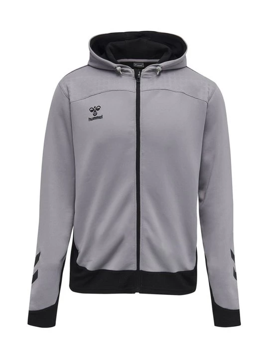 Foto van product Sweater met rits Hummel grijs gemêleerd