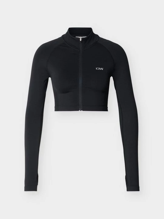Foto van product Sweater met rits ICANIWILL zwart