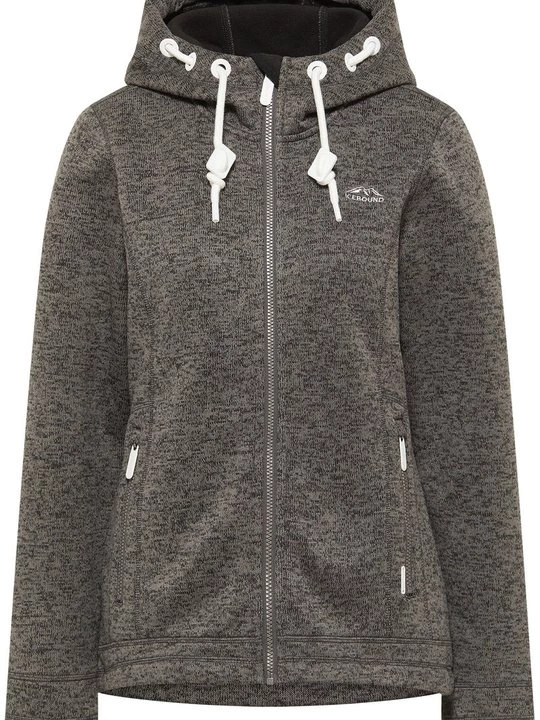 Foto van product Sweater met rits ICEBOUND grijs gemêleerd