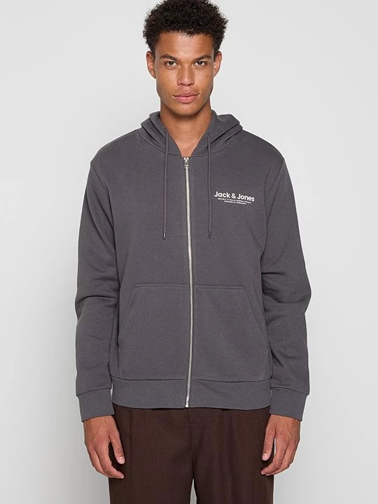 Foto van product Sweater met rits Jack&Jones donkergrijs