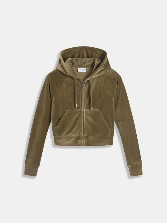 Foto van product Sweater met rits Juicy Couture olijfgroen
