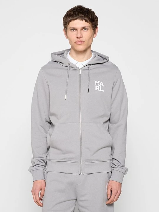 Foto van product Sweater met rits KARL LAGERFELD gunmetal