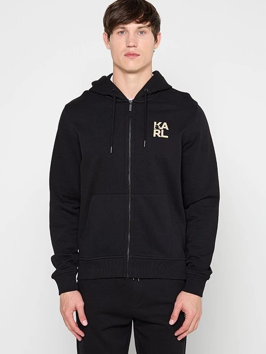 Foto van product Sweater met rits KARL LAGERFELD zwart